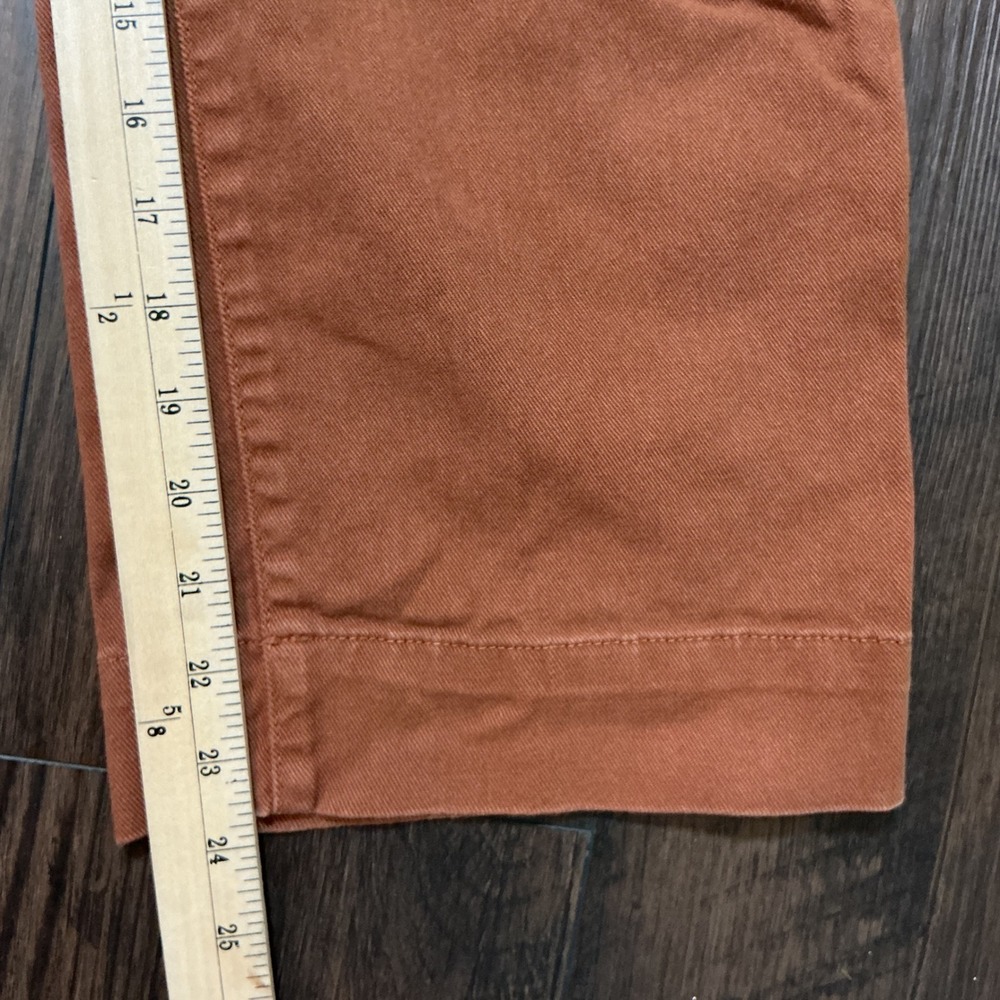 Quince Wide-Leg Pants Organic Cotton in Terracotta Size 29 - Picture 6 of 7